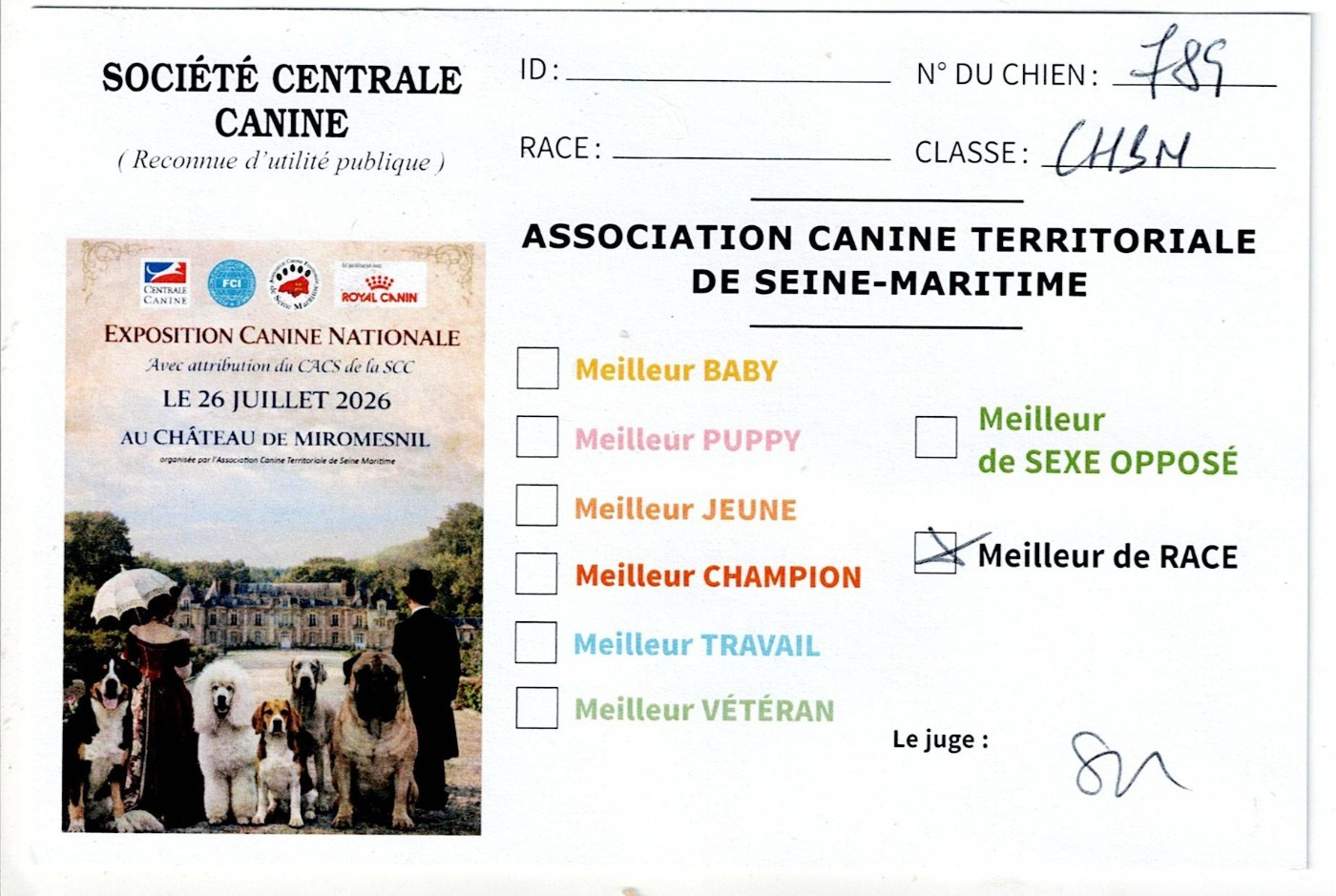 26 JUILLET 2026 Résultat Miromesnil